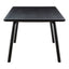 MALIBU DINING TABLE BLACK ASH