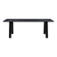 MALIBU DINING TABLE BLACK ASH