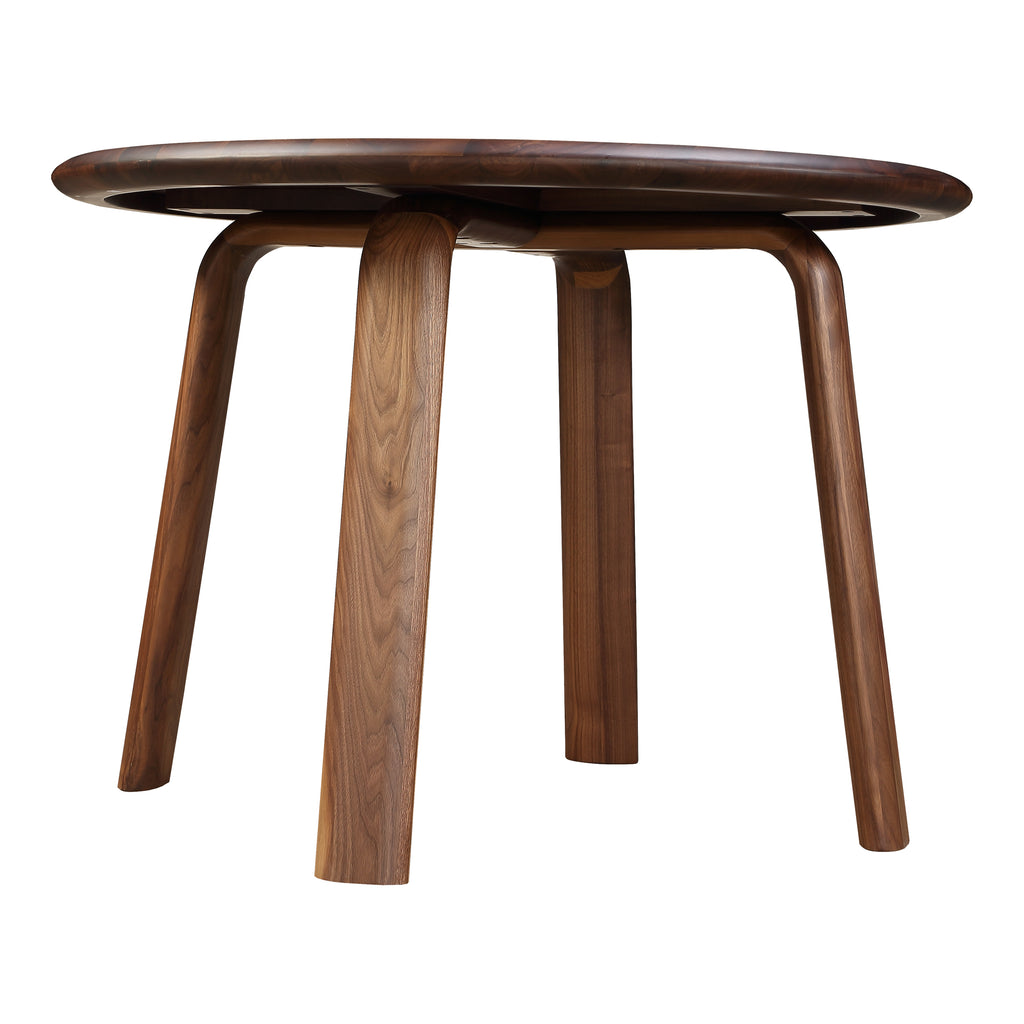 MALIBU ROUND DINING TABLE WALNUT