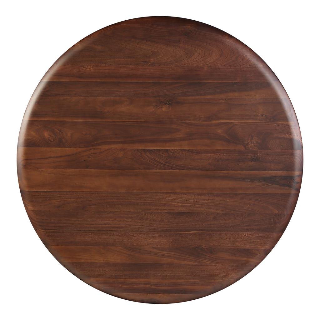 MALIBU ROUND DINING TABLE WALNUT