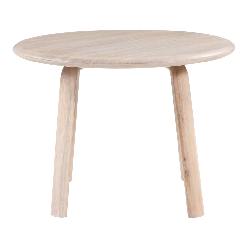 MALIBU ROUND DINING TABLE  WHITE OAK