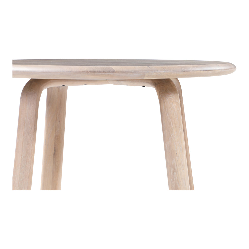 MALIBU ROUND DINING TABLE  WHITE OAK