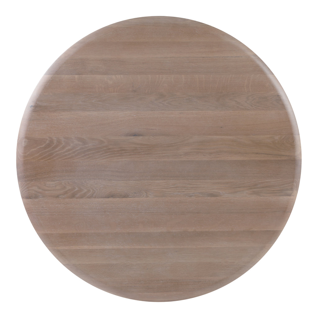 MALIBU ROUND DINING TABLE  WHITE OAK