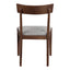 LEONE DINING CHAIR WALNUT M2