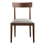 LEONE DINING CHAIR WALNUT M2