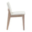 DECO OAK DINING CHAIR WHITE PVC-M2