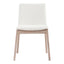 DECO OAK DINING CHAIR WHITE PVC-M2