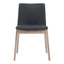 DECO OAK DINING CHAIR DARK GREY-M2