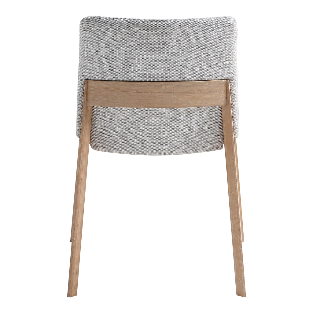 DECO OAK DINING CHAIR LIGHT GREY-M2