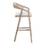 PADMA OAK BARSTOOL LIGHT GREY