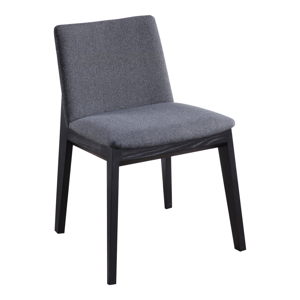 DECO ASH DINING CHAIR CHARCOAL-M2