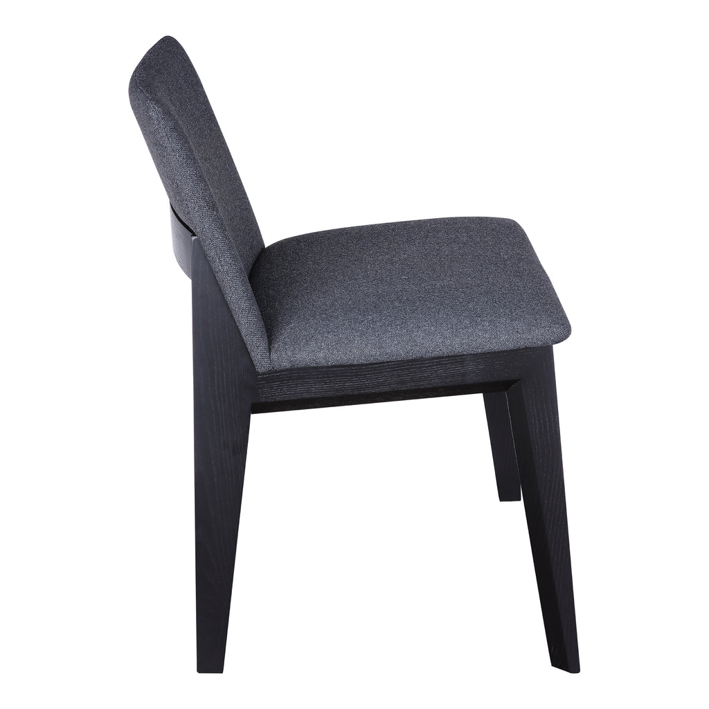 DECO ASH DINING CHAIR CHARCOAL-M2