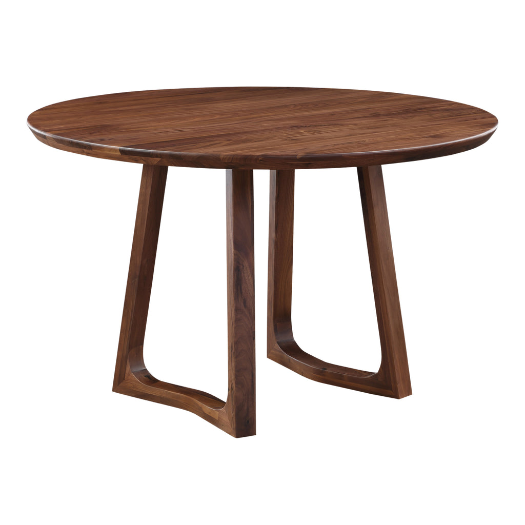 SILAS ROUND DINING TABLE WALNUT