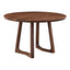 SILAS ROUND DINING TABLE WALNUT