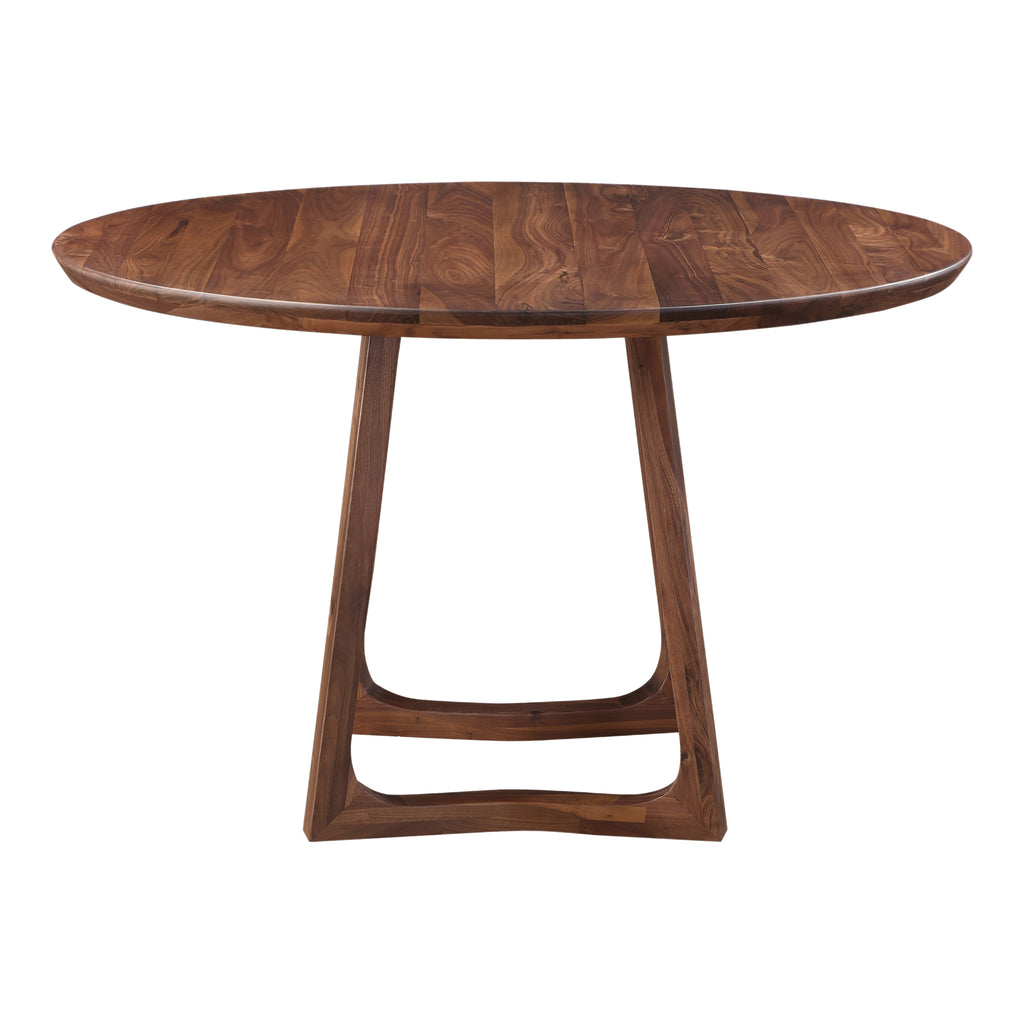 SILAS ROUND DINING TABLE WALNUT