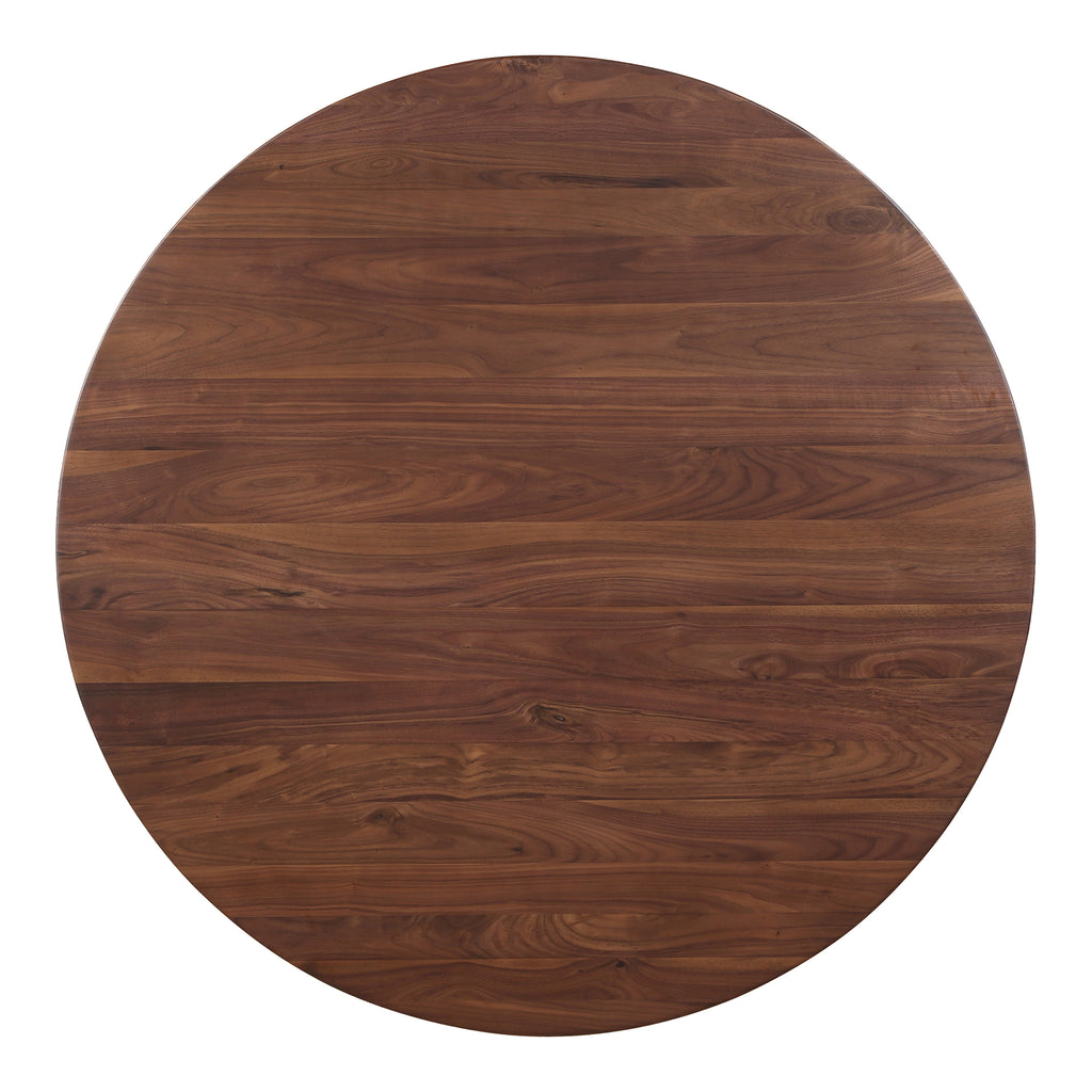 SILAS ROUND DINING TABLE WALNUT