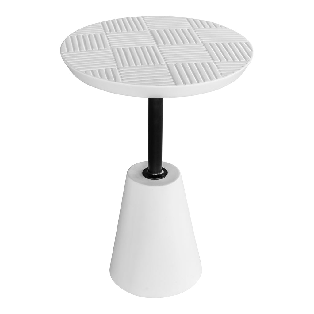 FOUNDATION OUTDOOR ACCENT TABLE WHITE