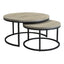 DREY ROUND NESTING COFFEE TABLES SET OF 2