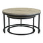 DREY ROUND NESTING COFFEE TABLES SET OF 2