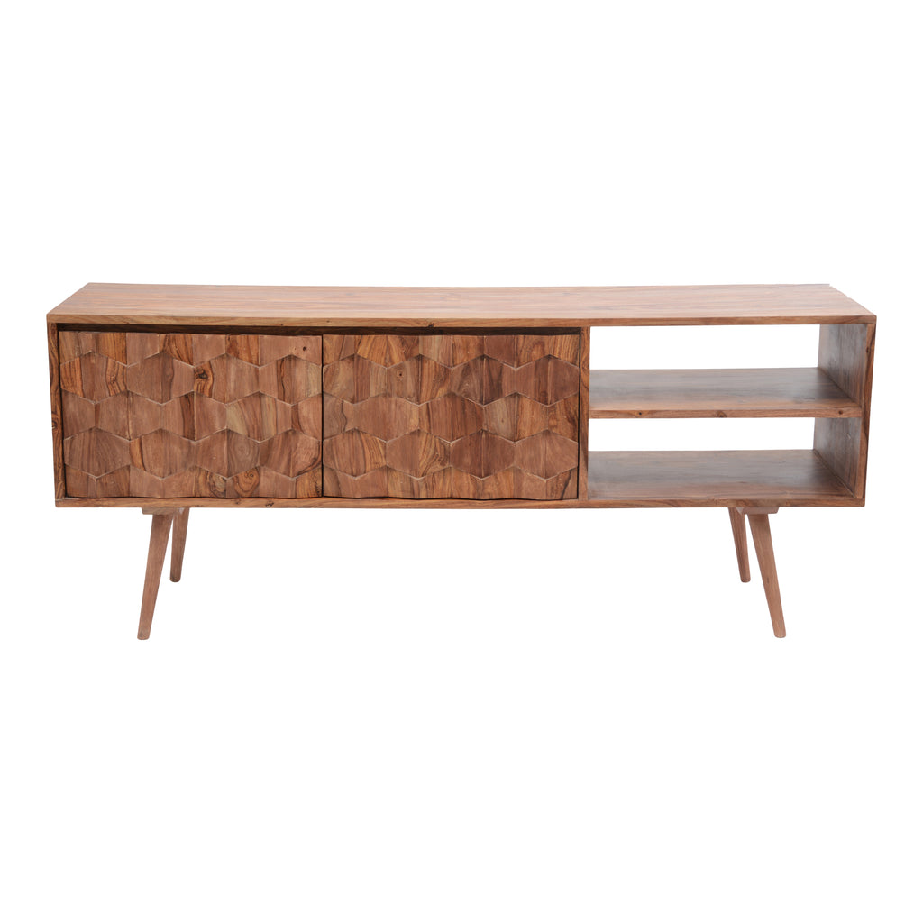 O2 TV CABINET BROWN