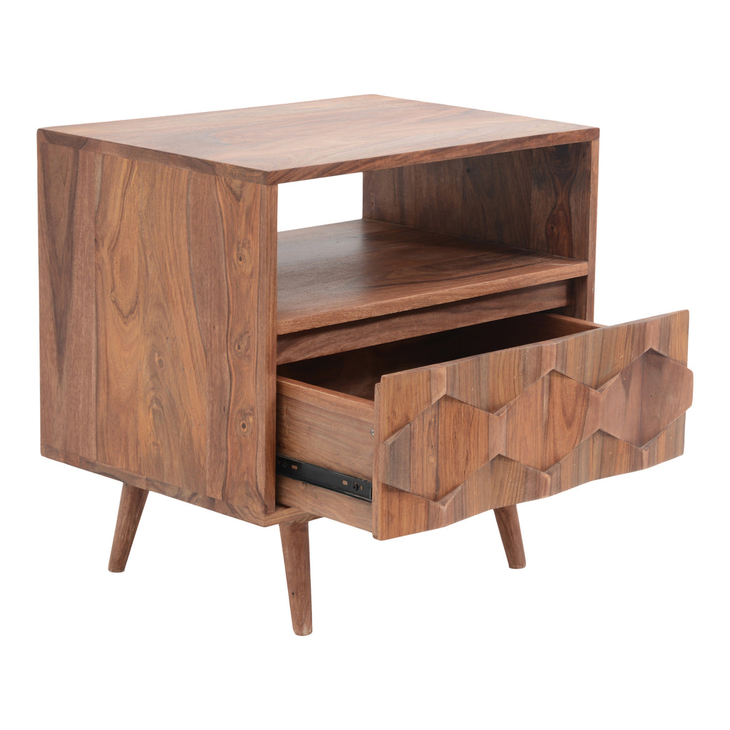 O2 NIGHTSTAND BROWN