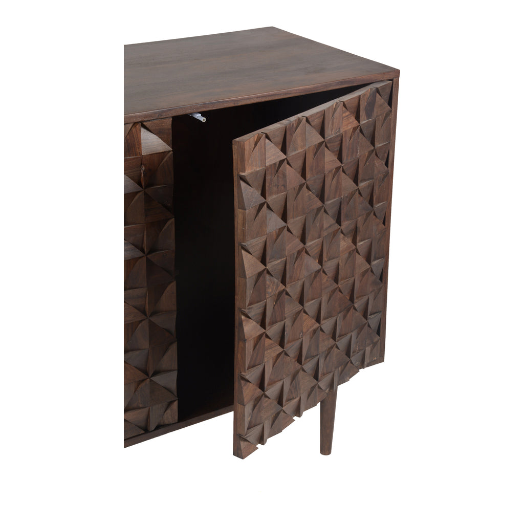 PABLO 3 DOOR SIDEBOARD BROWN