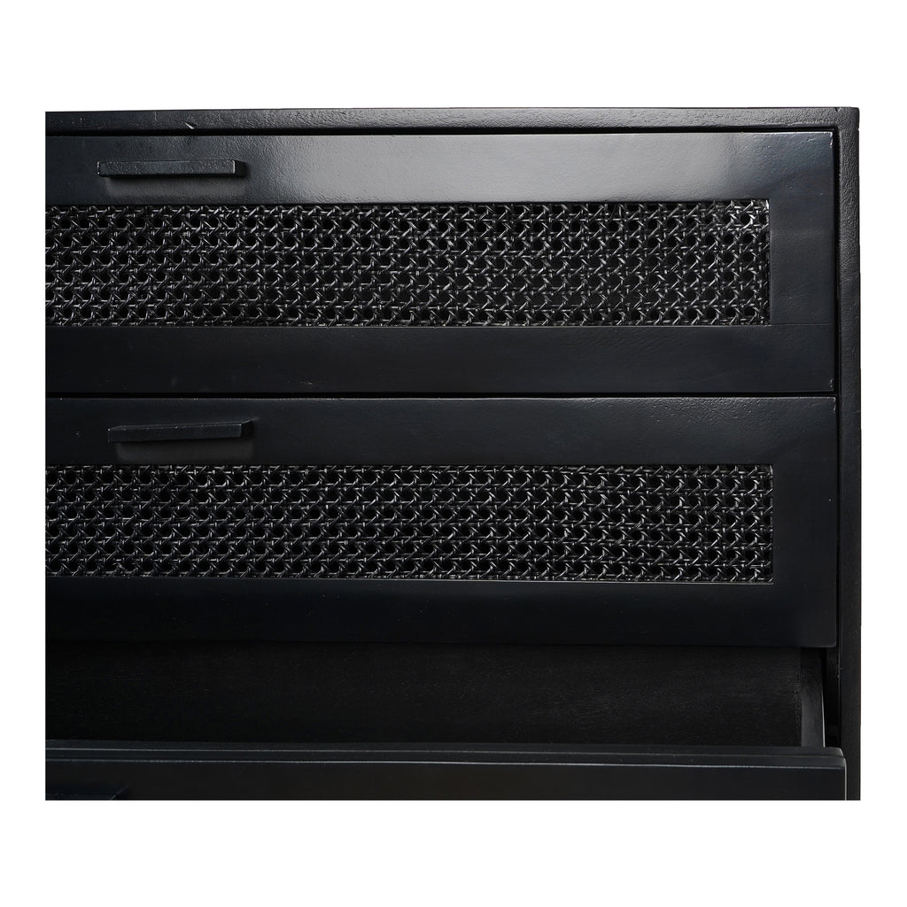 ASHTON 3 DRAWER CHEST BLACK