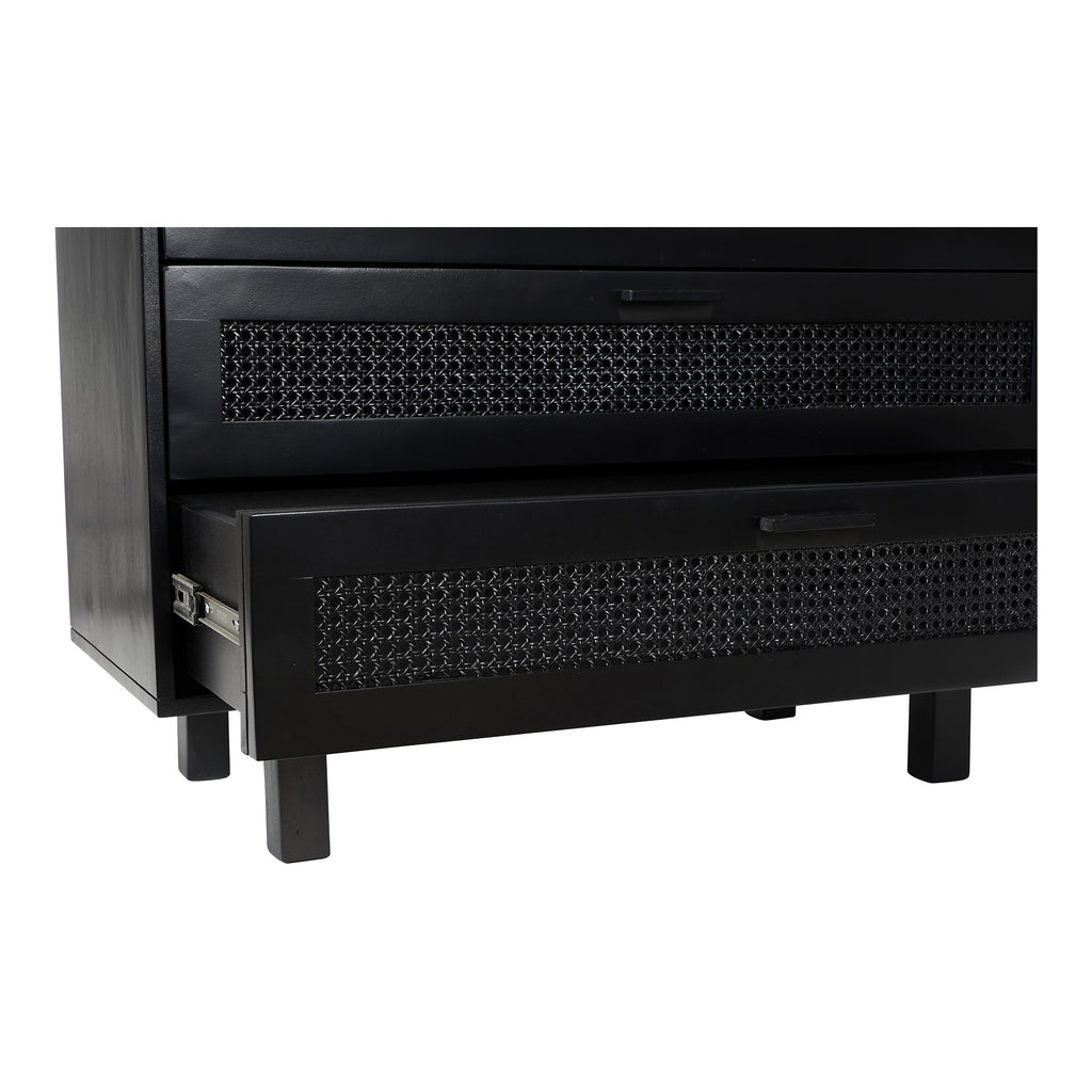 ASHTON 3 DRAWER CHEST BLACK