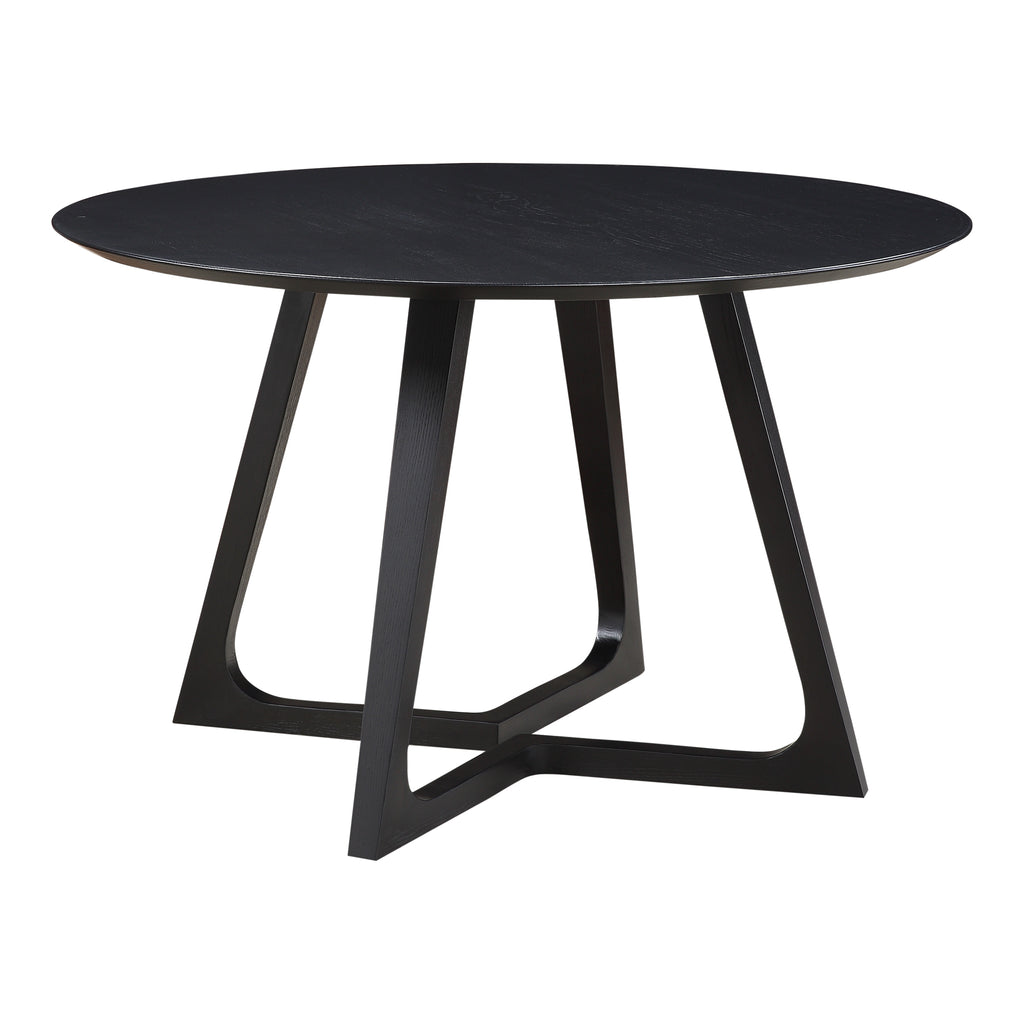 GODENZA DINING TABLE ROUND BLACK ASH