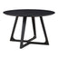 GODENZA DINING TABLE ROUND BLACK ASH