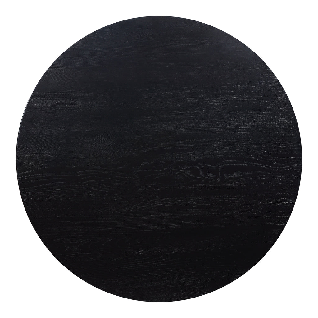 GODENZA DINING TABLE ROUND BLACK ASH