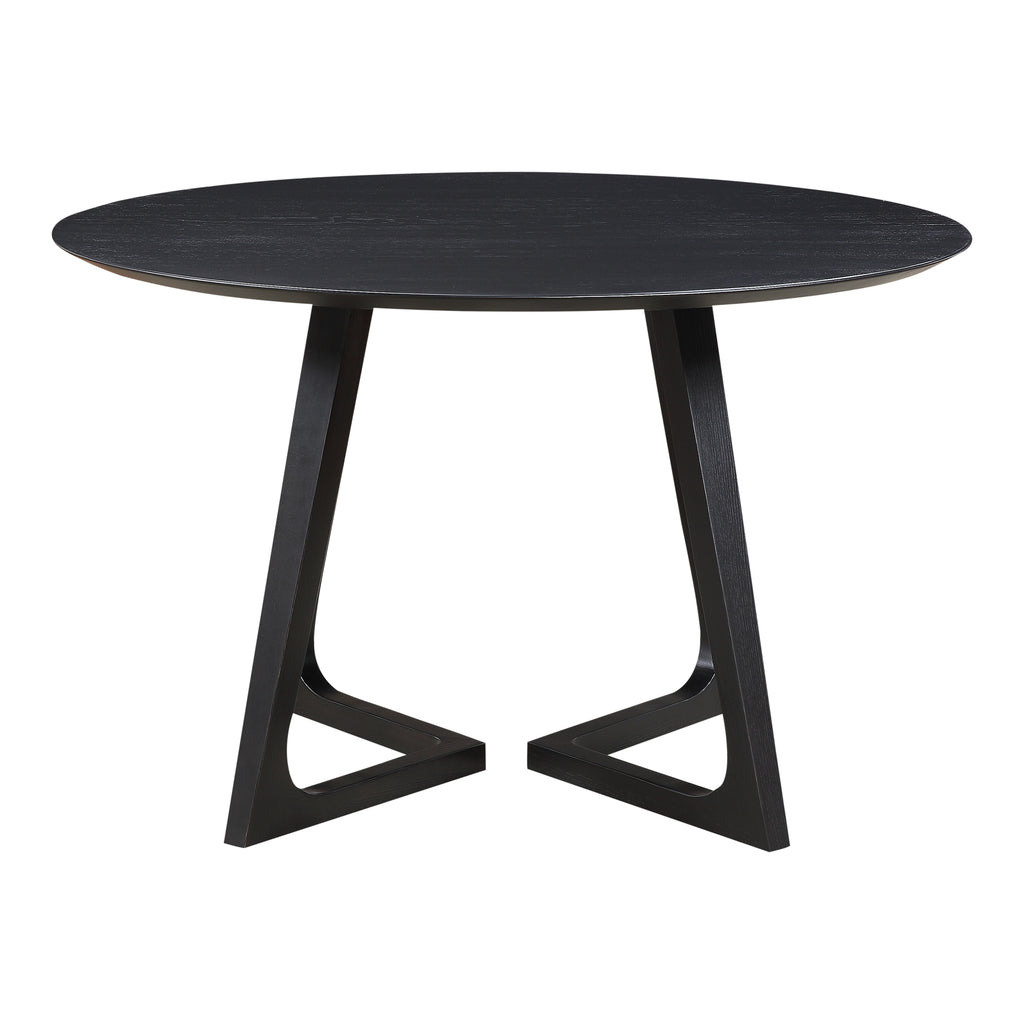 GODENZA DINING TABLE ROUND BLACK ASH