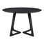 GODENZA DINING TABLE ROUND BLACK ASH