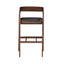 PADMA BARSTOOL BLACK VEGAN LEATHER