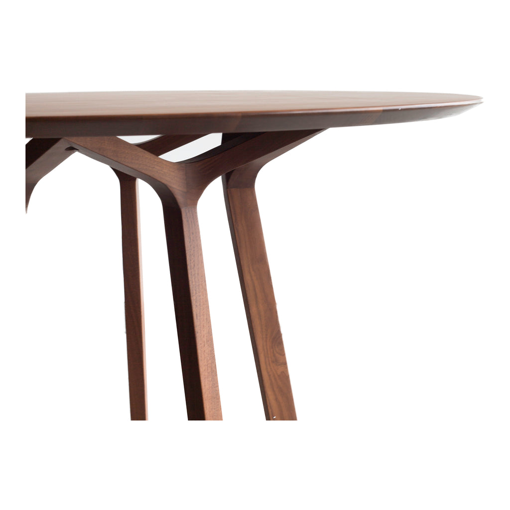 ALDO ROUND DINING TABLE WALNUT