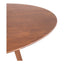 ALDO ROUND DINING TABLE WALNUT