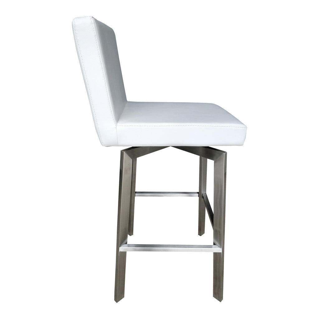 GIRO SWIVEL BARSTOOL WHITE