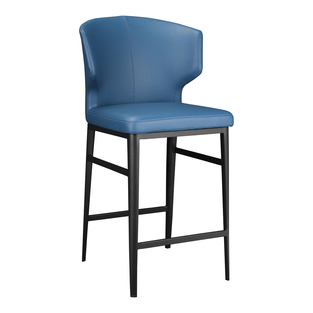 DELANEY COUNTER STOOL STEEL BLUE