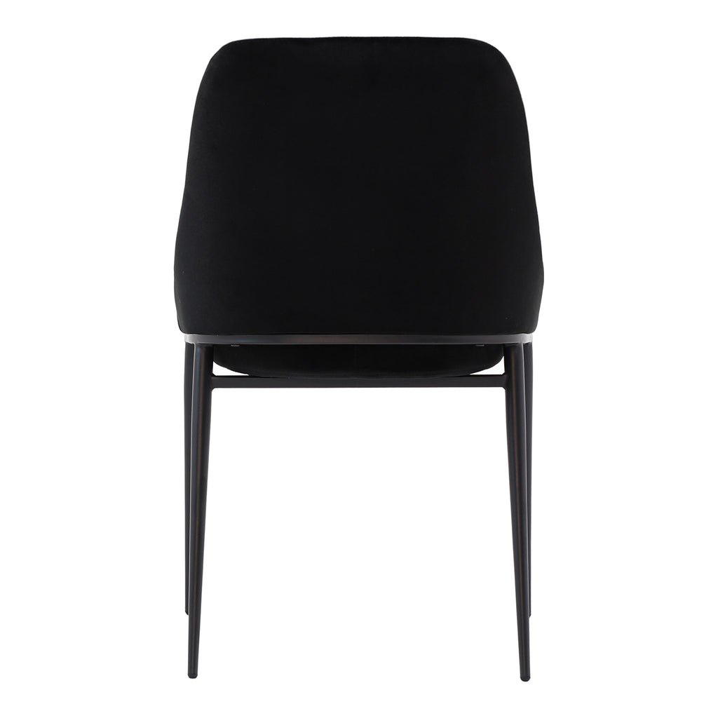 SEDONA DINING CHAIR SHADOWED BLACK VELVET-M2