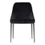 SEDONA DINING CHAIR SHADOWED BLACK VELVET-M2