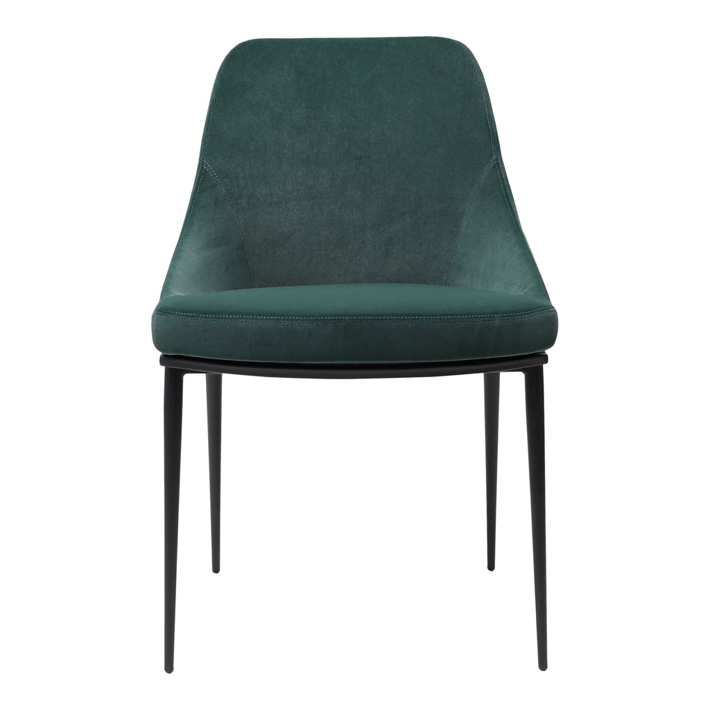 SEDONA DINING CHAIR GREEN VELVET-M2