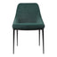 SEDONA DINING CHAIR GREEN VELVET-M2