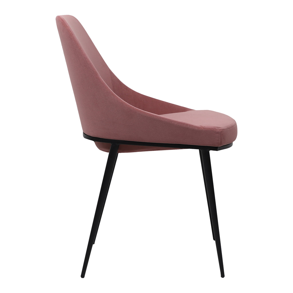 SEDONA DINING CHAIR PINK VELVET-M2