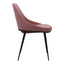 SEDONA DINING CHAIR PINK VELVET-M2