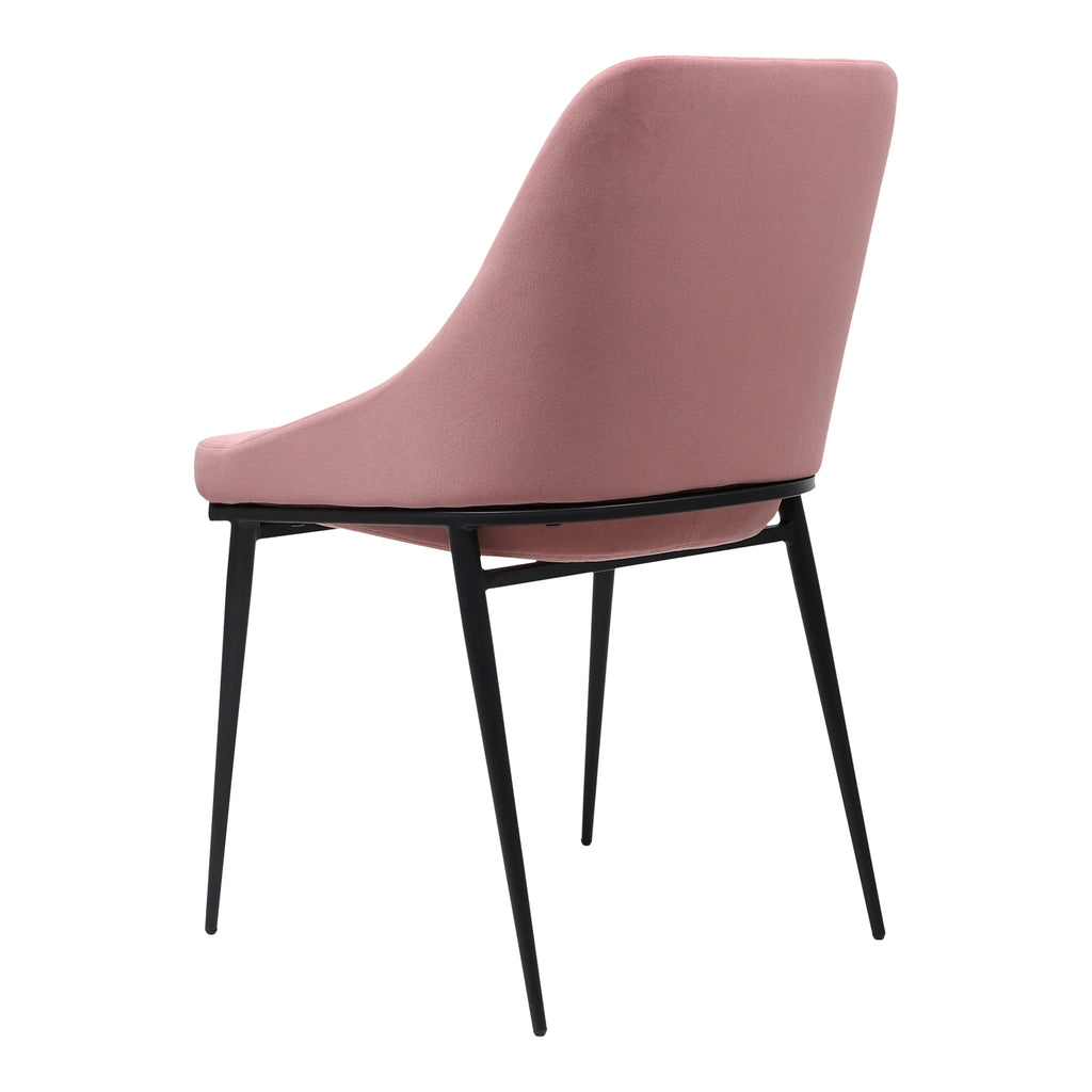 SEDONA DINING CHAIR PINK VELVET-M2