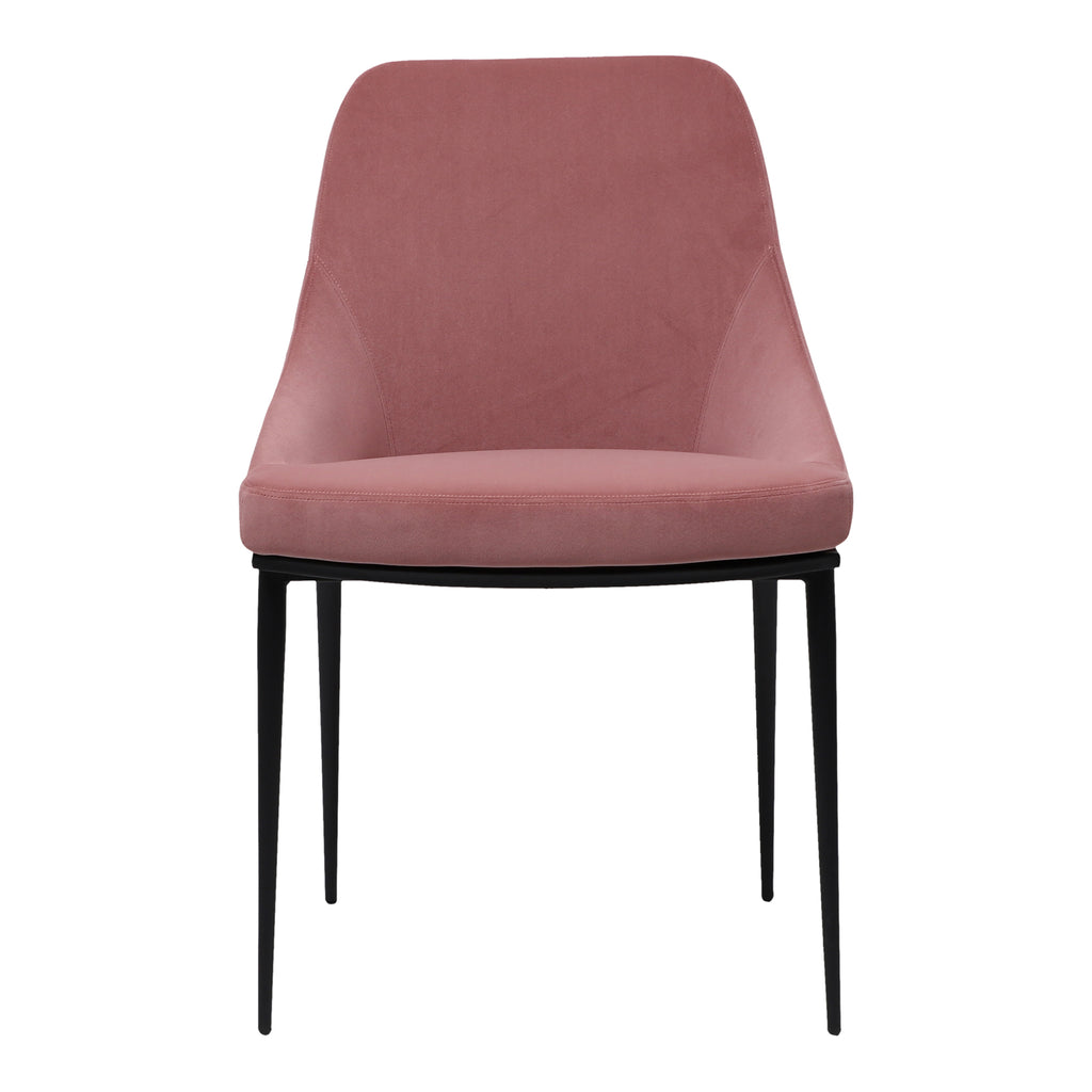 SEDONA DINING CHAIR PINK VELVET-M2