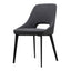 TIZZ DINING CHAIR DARK GREY