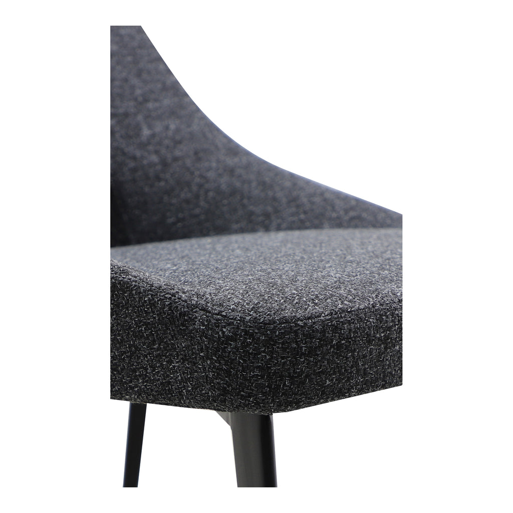 TIZZ DINING CHAIR DARK GREY