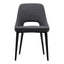 TIZZ DINING CHAIR DARK GREY