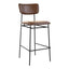 SAILOR BAR STOOL DARK BROWN